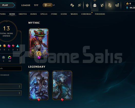 EUW SOLOQ G2 I FLEX P4 I 13SKIN I 86 ŞAMP I 44K MÖ