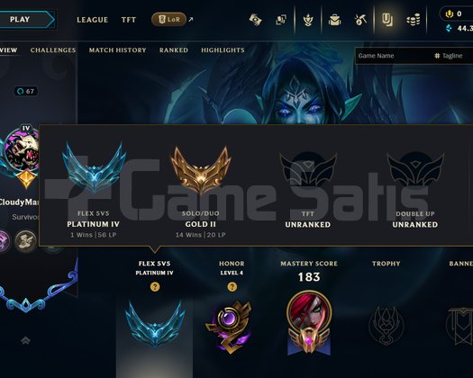 EUW SOLOQ G2 I FLEX P4 I 13SKIN I 86 ŞAMP I 44K MÖ