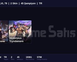 TR / 79 LVL + 2 SKİN + S15 PLAT + MAİL ONAYSIZ !
