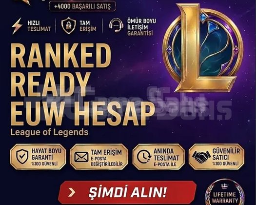 EUW + RANED READY + MAİL DEĞİŞEN + HANDMADE HESAP