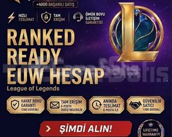 EUW + RANED READY + MAİL DEĞİŞEN + HANDMADE HESAP