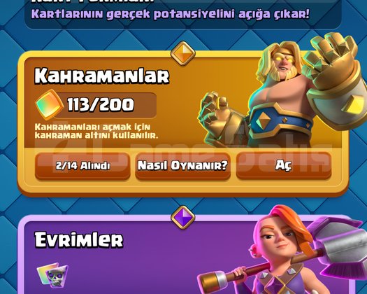 CLASH ROYALE 7 YILLIK 10664 KUPALIK HESAP