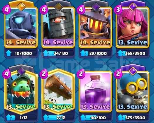 CLASH ROYALE 7 YILLIK 10664 KUPALIK HESAP