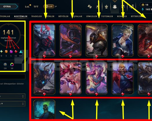 333 LVL + 141 KOSTÜM + 172 HERO + GOLD 1 + MAİL!
