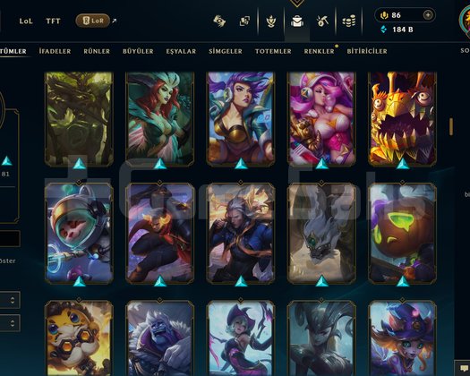 EUW + 423 LVL + 182 KOSTÜM + 171 HERO + GOLD 4!