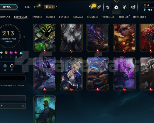 TR // 213 SKIN // BÜTÜN ÇARLAR AÇIK