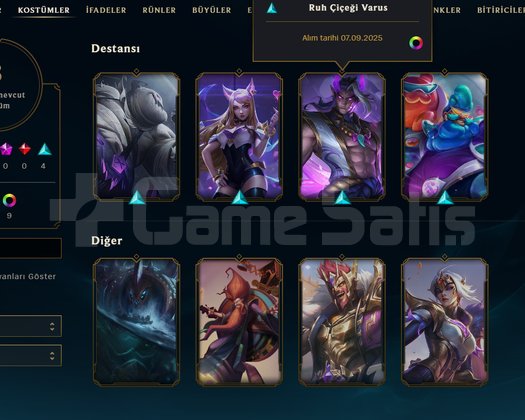 TR UNRANKED LAST SEZON EMERALD HİGH MMR 8 SKİN +60