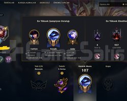 TR UNRANKED LAST SEZON EMERALD HİGH MMR 8 SKİN +60