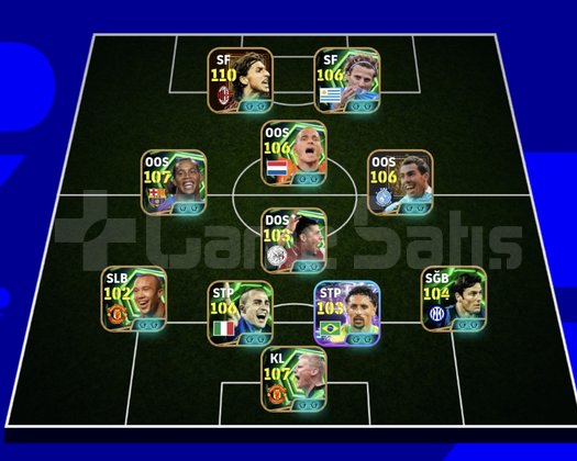 KG 3260 4 BOMBACI+SNEİJDER+RONALDİNHO+TEVEZ