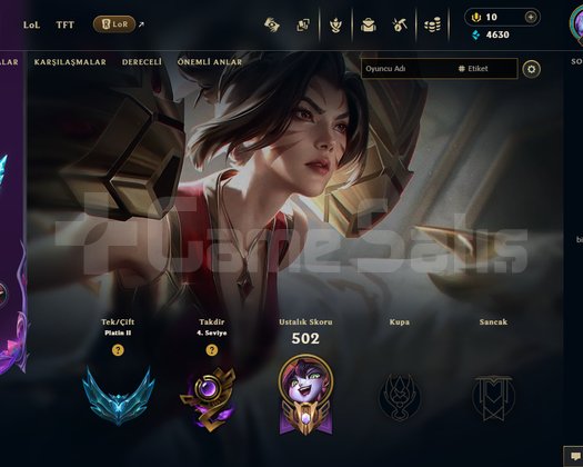 513 + EUW Emek Verdiğim Hesabım Satılıktır.