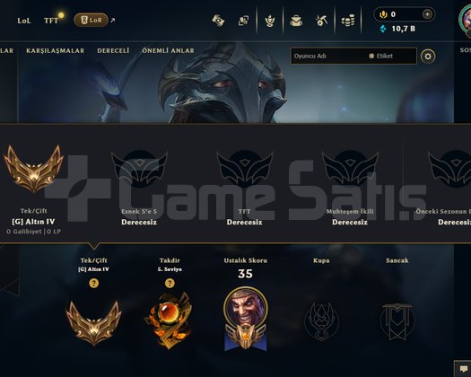 EUW / 3 OYUN ATILMIŞ PROMADA HESAP / UYGUNA