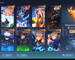 Bened arlot col ve daha fazla sığmayan skin var
