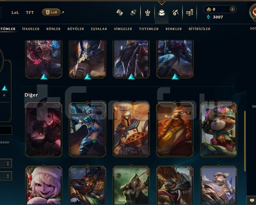 TR + ELMAS 4 + 17 KOSTÜM + 87 HERO + MAİL!