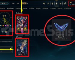 TR + ELMAS 4 + 17 KOSTÜM + 87 HERO + MAİL!