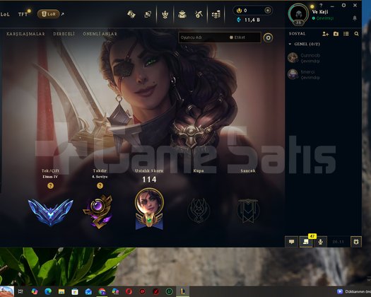 lol fresh acc dia
