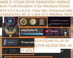 3 MADALYALI 35 LV 1.453 CS 2 SAATLİ GTA V ETS 2 S.