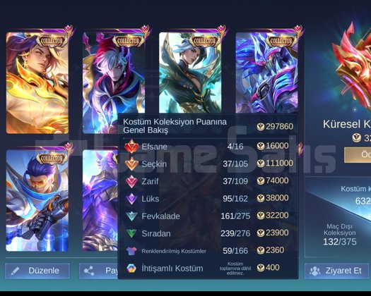 MLBB KÜRESEL UYGUN HESAP