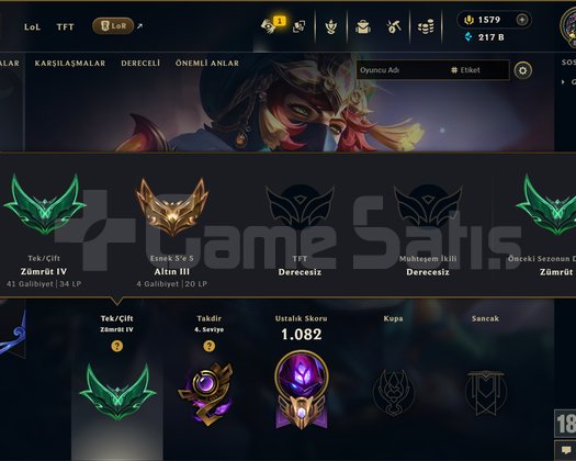 635 KOSTÜM 217K ÖZ 816 LVL EFSANE DOLU MAİL HESAP