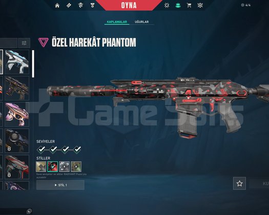 7 VANDALLI 6 PHANTOMLU EFSANE VALORANT HESABI