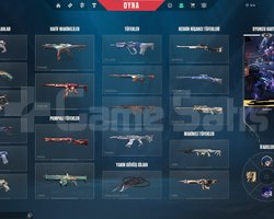 7 VANDALLI 6 PHANTOMLU EFSANE VALORANT HESABI
