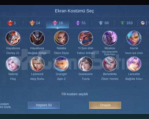 Saygınlar içinde en özeli maks 136 yıldız