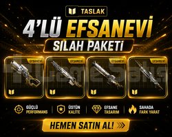 4 LÜ EFSANEVİ SİLAH BP PAKETİ