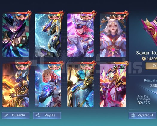 7 Legend 5 Seckin ve 1 Tane Zarif kostüm