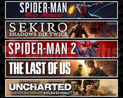 Miles + Sekiro + Spider 2 + TLOU1 + Uncharted