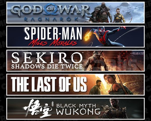 Ragnarök + Miles + Sekiro + TLOU1 + Wukong