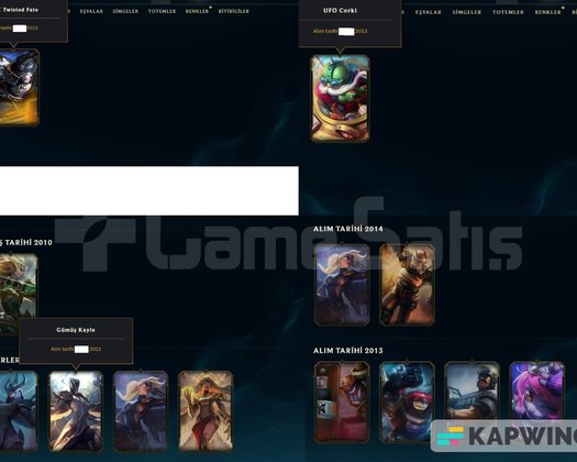 Lol Koleksiyonluk Hesap ! Black Alistar +Full Rare