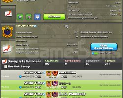 19 LVL 197 KAZANMA 9 KAYBETME USTA 3 LİGLİ KLAN