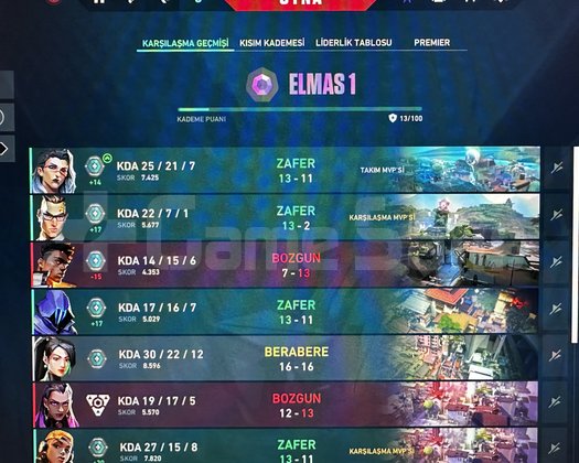 Elmas 1 hesap skinli