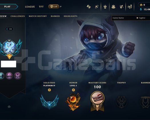 EUW/ PLAT 4 +30 - 10  HONOR LV 5 FRESH HESAP !