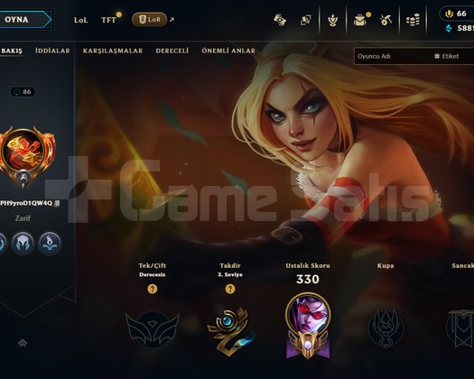 TR EMEK HESABI 86 LVL 66 KOSTÜM 126 ŞAMPİYON