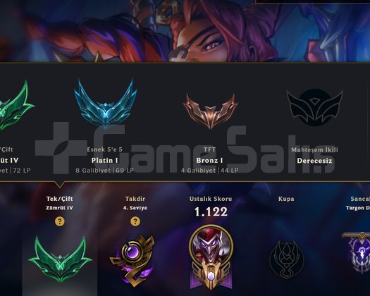 1240 LEVEL 648 SKIN EXALTED JINX & JHIN  25 MYTHIC