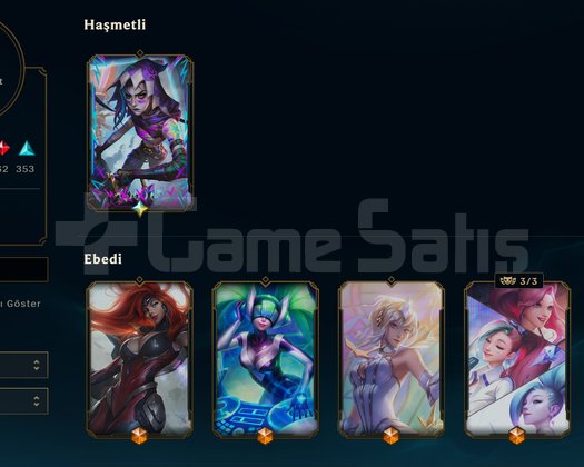 1240 LEVEL 648 SKIN EXALTED JINX & JHIN  25 MYTHIC
