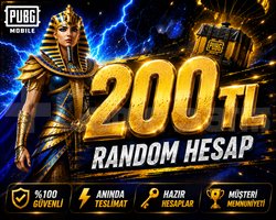 | 200 TL VİP+++ | PUBG MOBİLE RANDOM HESAP
