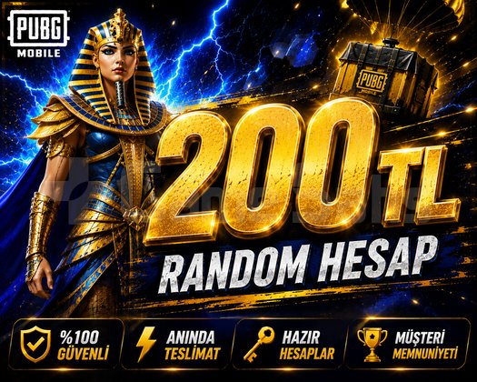 | 200 TL VİP+++ | PUBG MOBİLE RANDOM HESAP