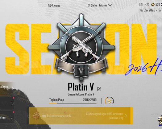 TEK BAĞ !! PLATİN V + 3X ID KARTI ++