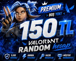 | DOPDOLU | 150 TL VALORANT RANDOM HESAP