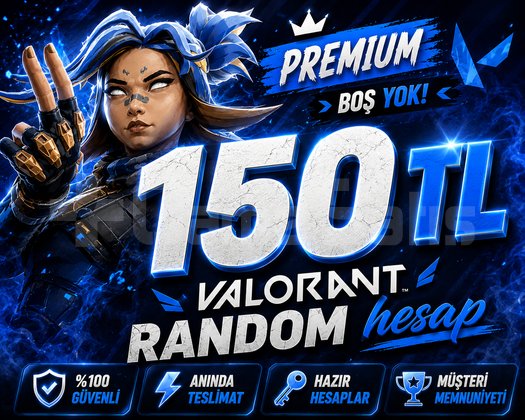 | DOPDOLU | 150 TL VALORANT RANDOM HESAP