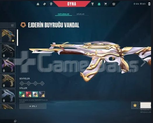 HANÇERLİ 3 VANDAL SKİNLİ ASİLLİ HESAP KAÇMAZ