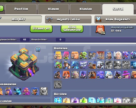 Coc hesabı satılık 2500