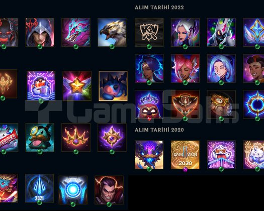 TR SERVER 114 HERO 44 SKIN BOL GANİMETLİ ACC