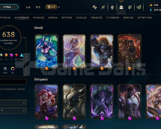 ALTIN ELO BİTİRMİŞ LOL HESABI