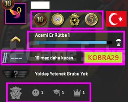 TEK FİYAT ! TR HESAP ! FACEİT ! 4 MADALYA 84 SAAT