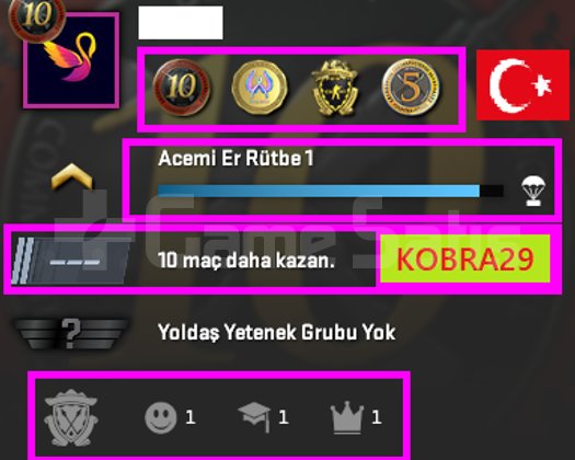 TEK FİYAT ! TR HESAP ! FACEİT ! 4 MADALYA 84 SAAT