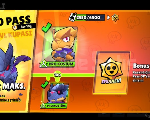 53181 KUPA PRO VE BRAWL PASS PLUS AKTİFTİR