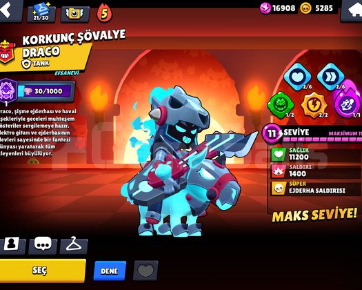 BRAWL STARS ÇOK EKSTRALI HESAP 92500 KUPA