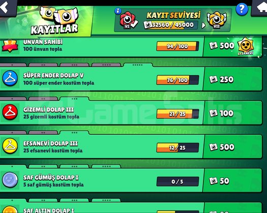 BRAWL STARS ÇOK EKSTRALI HESAP 92500 KUPA